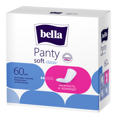 BELLA Прокладки ежедневные PANTY SOFT Classik 60 шт 