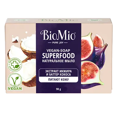 BioMio Натуральное мыло Superfood Инжир и кокос 90 г