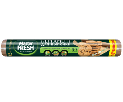 Master FRESH пергамент европейский для выпечки силиконизированный 38см 50метров 