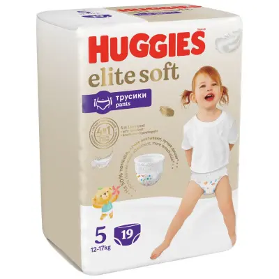 Huggies Soft подгузники трусики 12-17 кг 5 размер 19 шт 