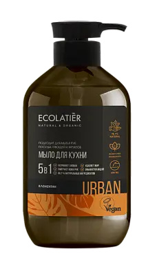 Ecolatier Жидкое мыло для рук КЛЕМЕНТИН кухонное, 600 мл