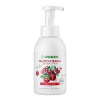 Synergetic гипоаллергенное натуральное детское мыло пенка для рук и тела ягодный мусс 500 мл