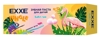 Exxe baby зубная паста банан и клубника 50 г 2-6 лет 