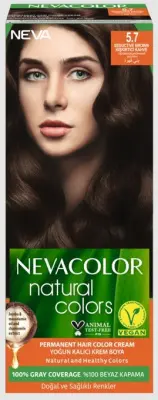 Nevacolor Natural Colors стойкая крем краска для волос 5.7 провокационный шатен 