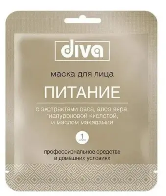 DIVA маска для лица на тканевой основе питание 