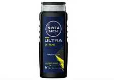 Nivea men гель для душа ultra 3 в1 500 мл new