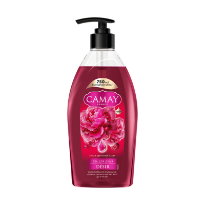 Camay Desir женский парфюмированный пион и красные ягоды 750 мл 