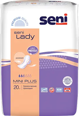 BELLA Прокладки урологические SENI LADY plus 20шт