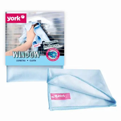 York салфетка из микрофибры для стёкол и зеркал 