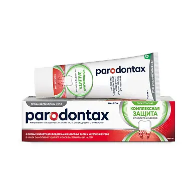 Parodontax зубная паста комплексная защита от налета и запаха свежесть трав 75 мл