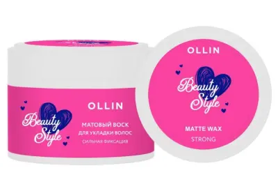 OLLIN BEAUTY STYLE матовый воск для укладки волос сильной фиксации 50г 