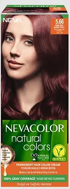 Nevacolor Natural Colors стойкая крем краска для волос 5.66 вино красное дерево