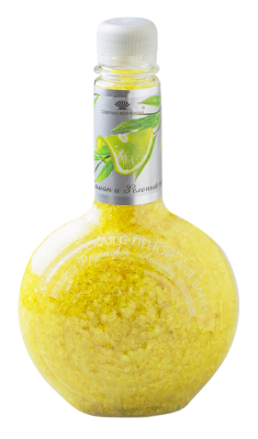 Фруктовое Ассорти соль для ванн лимон и зелёный чай банка 550 г 