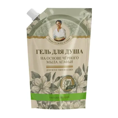 Травы и сборы Агафьи гель для душа на основе черного мыла 500 мл 