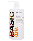 OLLIN BASIC LINE кондиционер для сияния и блеска с аргановым маслом 750 мл