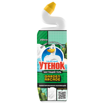 Туалетный Утенок чистящее средство для унитаза цветочный 800 мл 