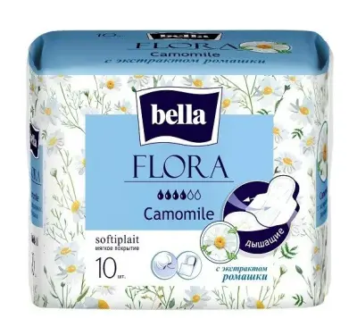 Bella прокладки гигиенические с экстрактом ромашки 10шт 
