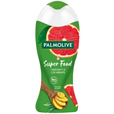 Palmolive super крем гель для душа женский грейпфрут и сок имбиря для всей семьи 250 мл 