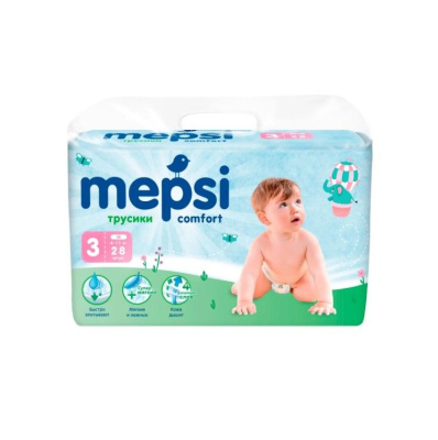 Mepsi трусики подгузники m 6 11 кг 28 шт 