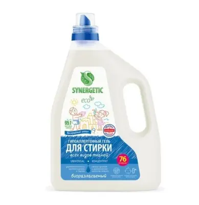 Synergetic биоразлагаемый концентрированный гель для стирки 2,28 л 