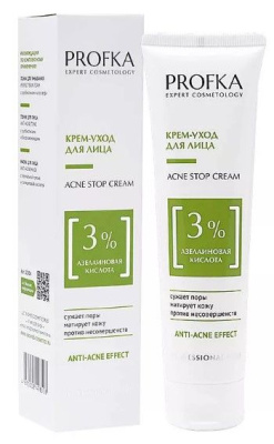 PROFKA крем уход для лица acne stop cream с азелаиновой кислотой 100 мл 