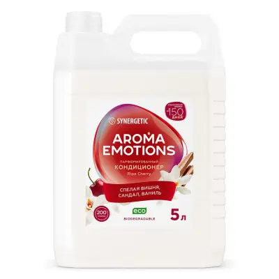 Synergetic кондиционер для белья концентрированный cherry спелая вишня 5 л 