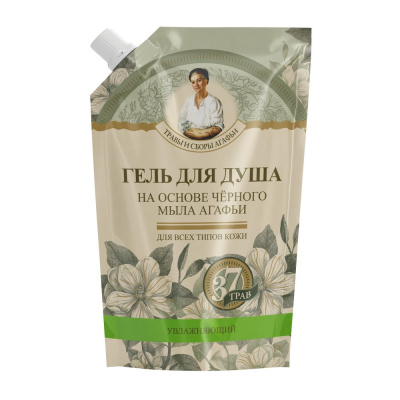 Травы и сборы Агафьи гель для душа на основе черного мыла  500 мл 
