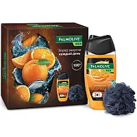 Palmolive пн men цитрусовый заряд гель для душа 250 мл+мочалка