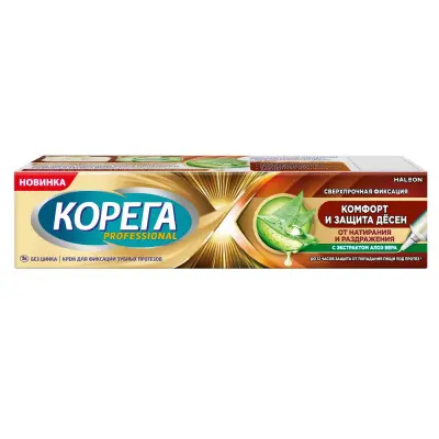 Корега professional комфорт и защита десен крем для фиксации 40 гр 