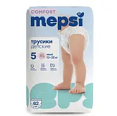 Mepsi детские подгузники трусики comfort xl 12 20 кг 62 шт
