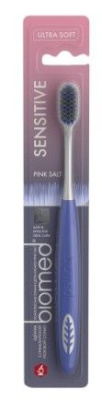 Biomed зубная щётка комплексная  pink salt для бережной чистки чувствительных зубов и десен мягкая 