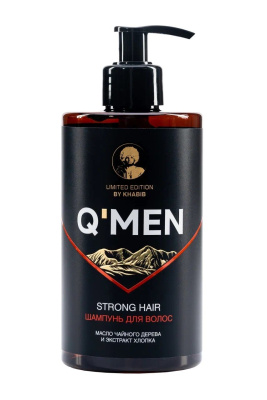 Q’men шампунь сила и укрепление мужской, 410 мл 