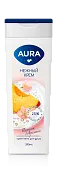 Aura крем гель для душа персик и аргана флакон флиптоп 390 мл