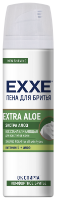 Exxe men пена для бритья extra aloe восстанавливающая 200 мл 
