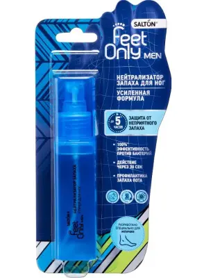 Salton feet only men нейтрализатор запаха для ног мужской 60 мл 
