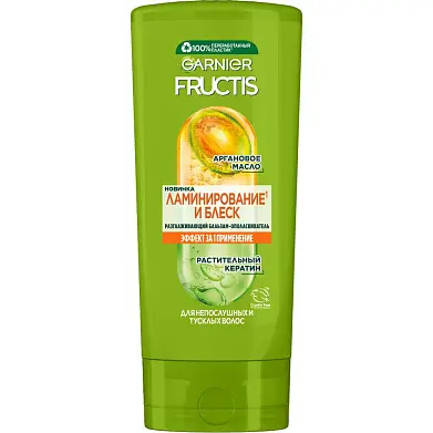 Fructis бальзам ламинирование и блеск 200 мл