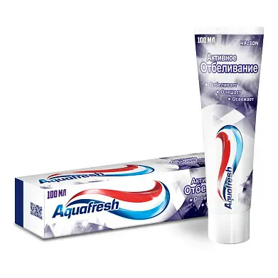 Aquafresh зубная паста активное отбеливание 100 мл