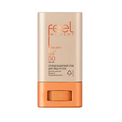 Feel moment солнцезащитный крем стик для лица и тела spf 50 14 мл