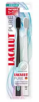 Lacalut зубная щетка pure средней жесткости 1+1