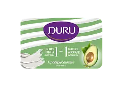 Duru 1+1 туалетное крем мыло белая глина и масло авокадо 80 г