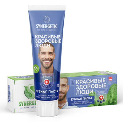 Synergetic зубная паста защита от кариеса и максимальная свежесть 100 г 