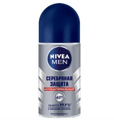 NIVEA део шарик мужской серебряная защита 50 мл 