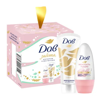 ПН Дав с любовью для вас дезодорант шарик 50 мл крем для рук 45 мл 