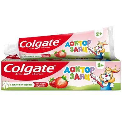 Colgate зубная паста детская доктор заяц клубника 50 мл