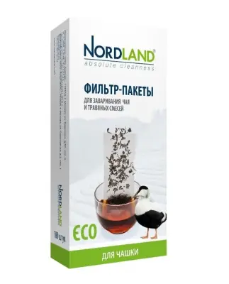 Nordland фильтр-пакеты для заваривания чая 100шт в упаковке (чашка) 
