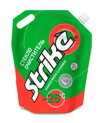 Strike автоочиститель стёкол -20° C 2 л дой пак 