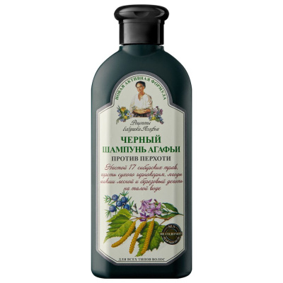 Рецепты Бабушки Агафьи шампунь для всех типов волос черный 350 мл 