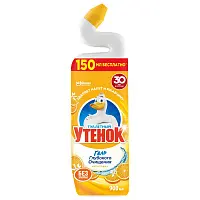 Туалетный Утенок активный чистящее средство для унитаза цитрус 5 в1 900 мл