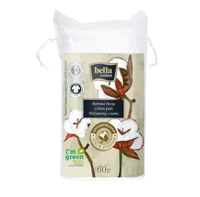 Bella ватные диски из органического хлопка 60 шт 