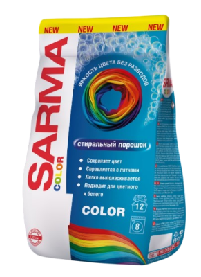 Сарма колор стиральный порошок 800 гр 